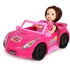 Lean Toys Mini lėlė su kabrioletu rožinė