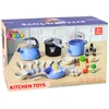 Lean Toys Virtuvės indų rinkinys mėlynas 32 vnt.