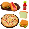 Lean Toys Pikniko rinkinys su pintu krepšiu ir maisto priedais, 33 dalys