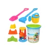 Lean Toys Rinkinys Zabawek Do Piasku Wiaderko Młynek Konewka Foremki Kolorowy