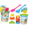 Lean Toys Rinkinys Zabawek Do Piasku Wiaderko Młynek Konewka Foremki Kolorowy