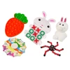 Lean Toys Velykinis fidget žaislų antistresinių žaislų rinkinys, 24 elementai