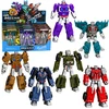 Lean Toys Transformuojamas robotas 2 viename su judančiomis dalimis, įvairių spalvų, 12 × 8 × 3 cm