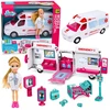 Lean Toys Sulankstomas greitosios pagalbos automobilis 11 vnt.