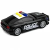 Lean Toys Policijos automobilis su šviesos ir garso efektais, juodas, 16,5 × 7 × 5 cm