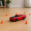 Lean Toys RC driftinis automobilis 4WD, 1:43, raudonas, 12 × 5 × 3,5 cm