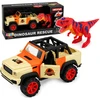 Samochód Visureigis ir T‑Rex dinozauras 20.5 x 10.5 x 10.5 cm