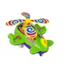 Lean Toys Lėktuvo stūmiklis su rankena, žalias