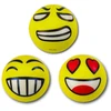 Lean Toys Linksmas geltonas kamuoliukas su emocijomis, 10 cm