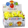 Lean Toys Linksmas geltonas kamuoliukas su emocijomis, 10 cm