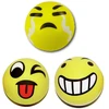 Lean Toys Linksmas geltonas kamuoliukas su emocijomis, 10 cm