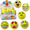 Lean Toys Linksmas geltonas kamuoliukas su emocijomis, 10 cm