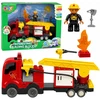 Lean Toys Gaisrininko rinkinys, raudona ir geltona