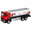 Lean Toys Žaislinis autocisternos modelis su šviesomis ir garsais, raudonas ir baltas, 25,5 × 8,5 × 7 cm