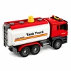 Lean Toys Cisterninis sunkvežimis raudonas ir baltas