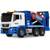 Lean Toys Žaislinis autovežis su sportiniu automobiliu, mėlynas ir baltas, 31,5 × 19,5 × 11 cm