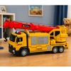 Lean Toys Sunkvežimis su kranu geltonas