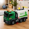 Lean Toys Žaislinė gatvių šlavimo mašina su vandens purškimo funkcija, 1:14