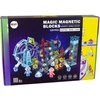 Lean Toys Šviečiantis kamuoliukų takelis su magnetiniu liftu ir velnio ratu, 129 detalės