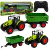 Lean Toys Traktorius su priekaba 1:24