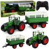 Lean Toys RC traktorius su priekaba 1:24