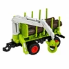 Lean Toys Nuotolinio valdymo traktorius su miško priekaba ir rąstų griebtuvu 1:24