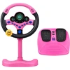 Lean Toys Interaktyvus vairas su stovu ir pedalais rožinis