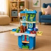 Lean Toys Veterinaro lagaminėlis su ratukais ir ištraukiama rankena, rudas, 31,5 × 24,5 × 13,5 cm