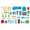 Lean Toys Veterinaro lagaminėlis su ratukais ir ištraukiama rankena, rudas, 31,5 × 24,5 × 13,5 cm
