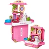 Lean Toys Veterinaro lagaminėlis su ištraukiama rankena ir ratukais, baltas, 31,5 × 24,5 × 13,5 cm