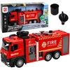 Lean Toys Žaislinis gaisrinis automobilis su vandens purškimo funkcija ir šviesos bei garso efektais, 35,5 × 15 × 9,5 cm