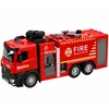 Lean Toys Žaislinis gaisrinis automobilis su vandens purškimo funkcija ir šviesos bei garso efektais, 35,5 × 15 × 9,5 cm