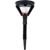 Lankstus juodas piltuvėlis su filtru kurui, skysčiui, vandeniui, 16 cm amio-04038