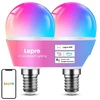 LEPRO BP1-2 E14 LED lemputė su „Bluetooth“ ir „Wi-Fi“, 470 lm, 2 vnt. pakuotėje