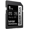 SDXC atminties kortelė - Lexar Professional Sidabrinis PLUS SDXC 1TB 205MB/s skaitymas, 150MB/s rašymas