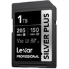 SDXC atminties kortelė - Lexar Professional Sidabrinis PLUS SDXC 1TB 205MB/s skaitymas, 150MB/s rašymas