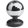 Light Up ŠVIESINAMASIS LED veidrodinis disko kamuolys 16 cm (MCDC004)