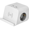 Orno Listwa Stalinis maitinimo lizdas su USB įkrovikliu, varžtiniu tvirtinimo spaustuku ir 1,4 m laidu, 2x2P+Z (Schuko), 4xUSB, baltas