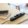 Tracer Power Line+ 1,5 m 4 lizdai + USB-A grafito