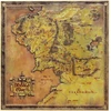 Plakatas LORD OF THE RINGS Žiedų valdovo metalinis žemėlapis