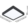EGLO - „Fueva-Z“ išmanioji lubinė lempa - 21x21 cm - „Zigbee“ ir „Bluetooth“
