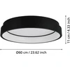 Lubinis šviestuvas „Eglo“ – „Marghera-Z“ išmanioji lubinė lempa Ø60 cm – RGB ir reguliuojamo baltumo