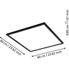 Lubinis šviestuvas „Eglo“ – „Salobrena-Z“ išmanioji LED panelė – juoda (59,5 x 59,5 cm) – „Zigbee“ ir „Bluetooth“