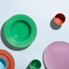 Lyngby Porcelæn - Ovalus serviravimo indas „Rhombe Color“ - 35 x 26,5 cm - violetinė