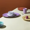 Lyngby Porcelæn - Ovalus serviravimo indas „Rhombe Color“ - 35 x 26,5 cm - violetinė