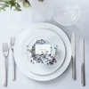 Lyngby Porcelæn - Rhombe Baltas desertinė lėkštė - Ø21 cm