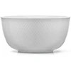 Lyngby Porcelæn - Rhombe Baltas Serving Bowl - Ø22 cm