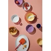 Lyngby Porcelæn – Rombo spalvos dubuo – Ø15,5 cm – Violetinė
