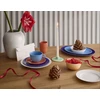 Lyngby Porcelæn – rombo spalvos ovalus serviravimo indas – 28,5x21,5 cm – mėlynas