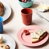 Lyngby Porcelæn – Rombo spalvos pietų lėkštė – Ø21 cm – Rosa